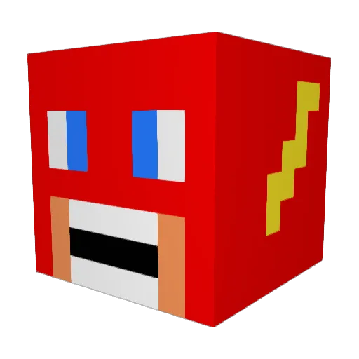 dixie_Damileo Minecraft avatar head, 3D render