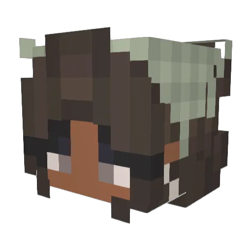 diyadi Minecraft avatar head, 3D render