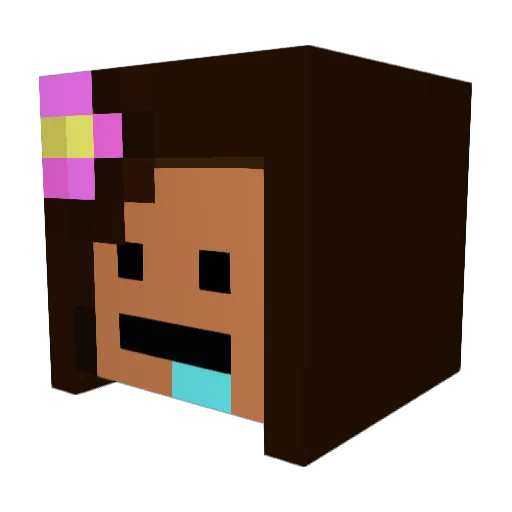 diyax Minecraft avatar head, 3D render
