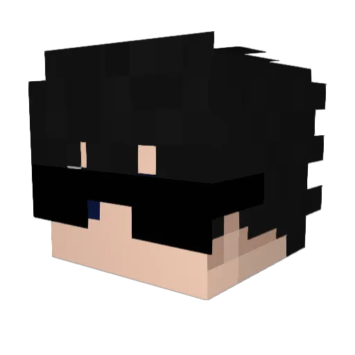 diyuluguan Minecraft avatar head, 3D render
