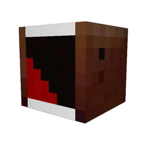 diznasty Minecraft avatar head, 3D render