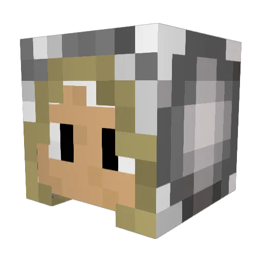 dizney07 Minecraft avatar head, 3D render