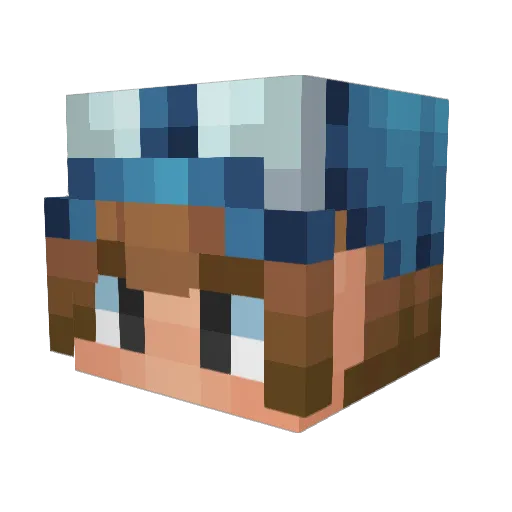 dizzle229 Minecraft avatar head, 3D render