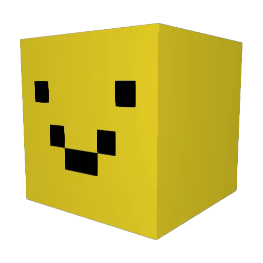 dizzy_doge Minecraft avatar head, 3D render
