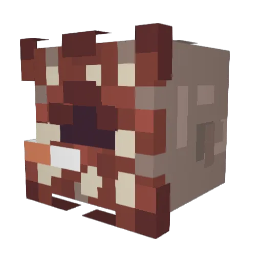 dizzybee__ Minecraft avatar head, 3D render