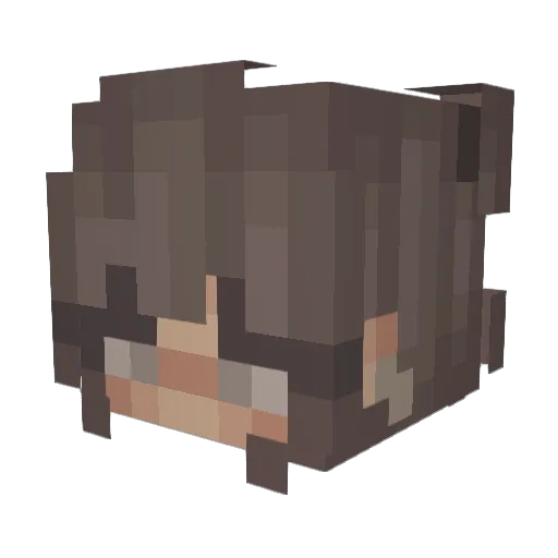 dizzydani_ Minecraft avatar head, 3D render