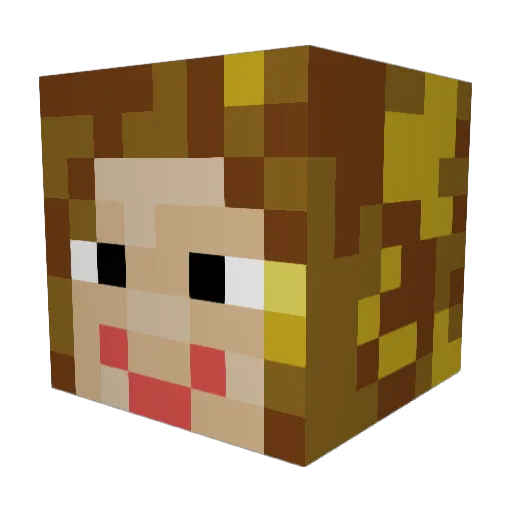 dizzydee8558 Minecraft avatar head, 3D render
