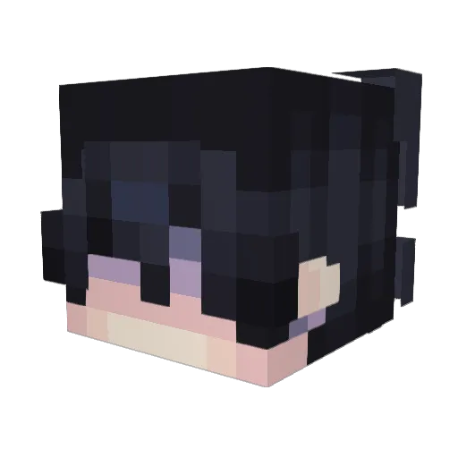 dizzyglow Minecraft avatar head, 3D render