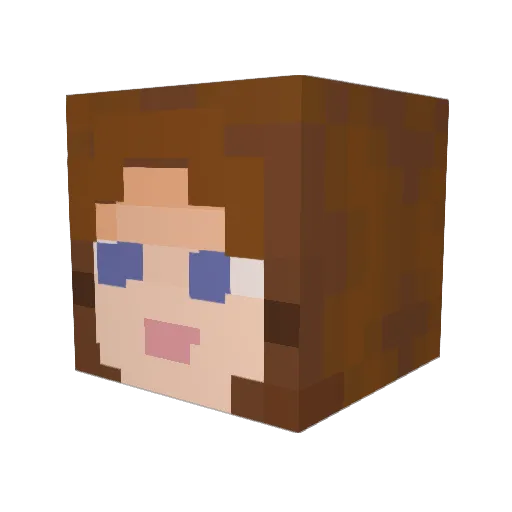 dizzyizzy7 Minecraft avatar head, 3D render