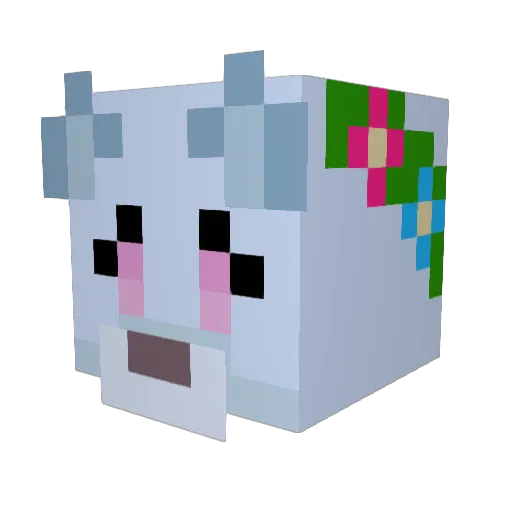 dizzypixie Minecraft avatar head, 3D render