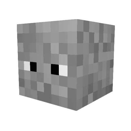 dizzyrobin Minecraft avatar head, 3D render