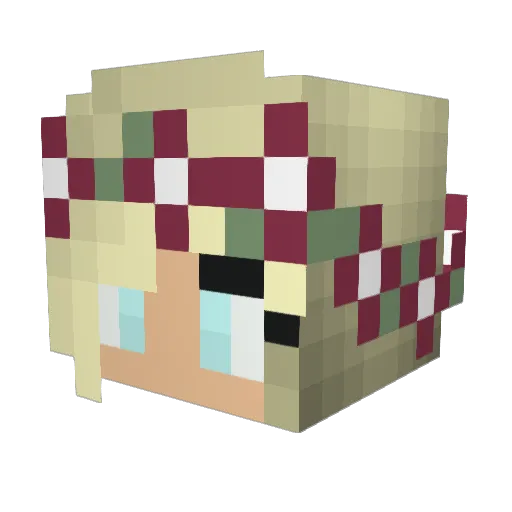 dj2000thebest Minecraft avatar head, 3D render