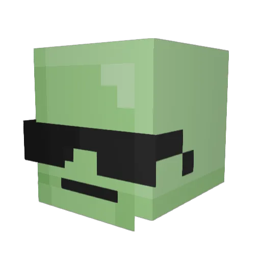 dj34780 Minecraft avatar head, 3D render