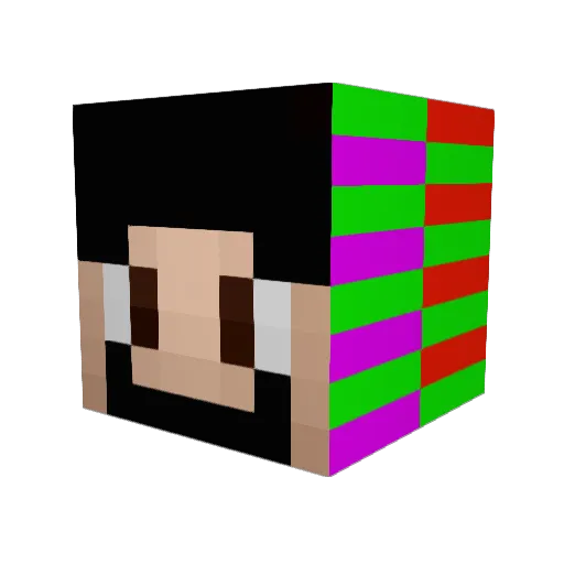 djCullen10 Minecraft avatar head, 3D render