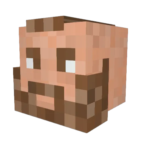 dj_aike Minecraft avatar head, 3D render
