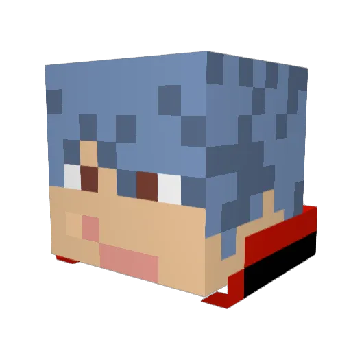 djake001 Minecraft avatar head, 3D render