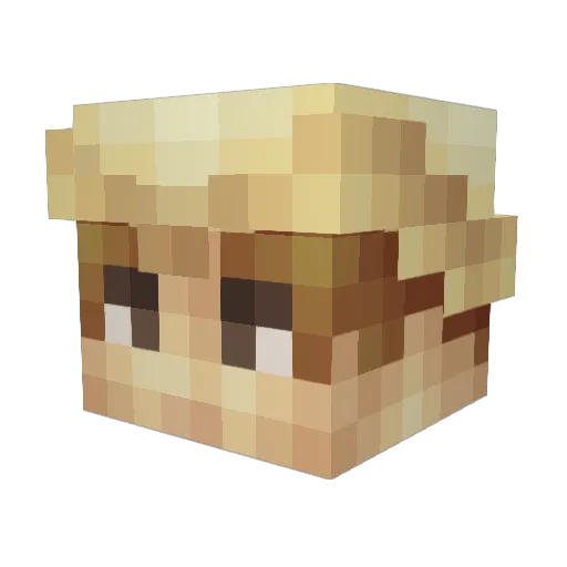 djakk04 Minecraft avatar head, 3D render
