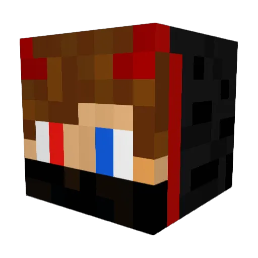 djang06 Minecraft avatar head, 3D render