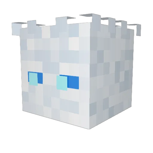djans Minecraft avatar head, 3D render