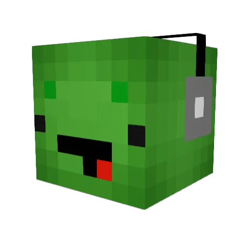 djar123 Minecraft avatar head, 3D render