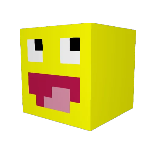 djaros Minecraft avatar head, 3D render
