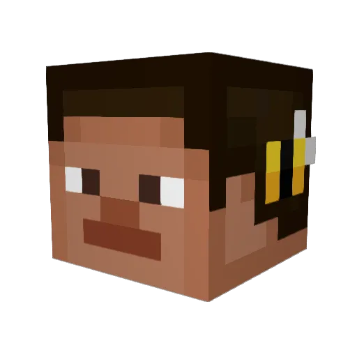 djbrod24 Minecraft avatar head, 3D render