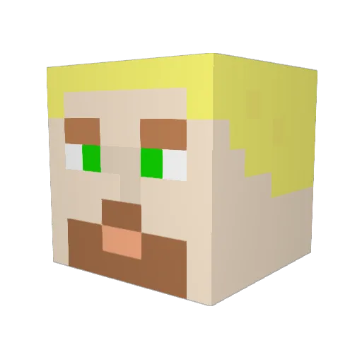 djbystedt Minecraft avatar head, 3D render