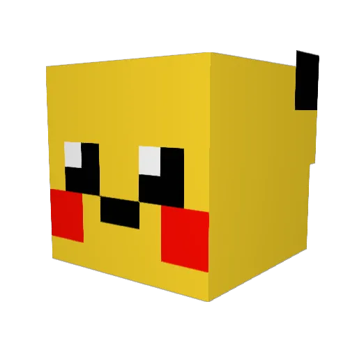 djcammo Minecraft avatar head, 3D render