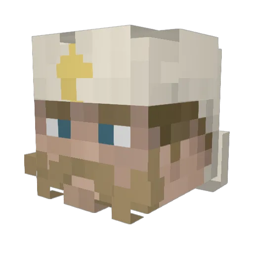 djcoombrain Minecraft avatar head, 3D render