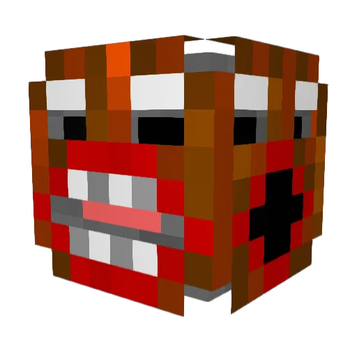 Minecraft-Avatar von djdowse: Kopf als 3D-Render
