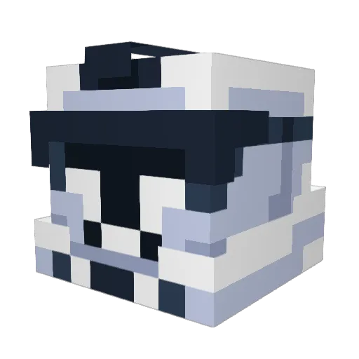djeas Minecraft avatar head, 3D render