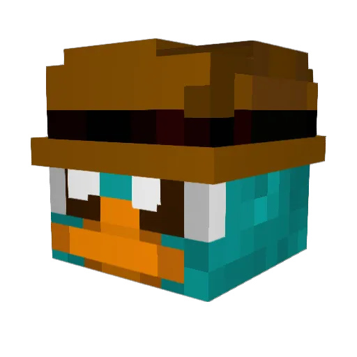 djeaspors Minecraft avatar head, 3D render