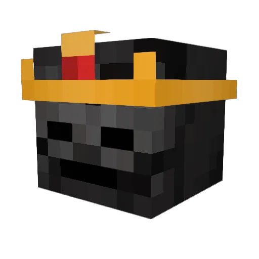 djenk Minecraft avatar head, 3D render