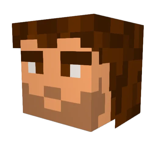 djferrise Minecraft avatar head, 3D render