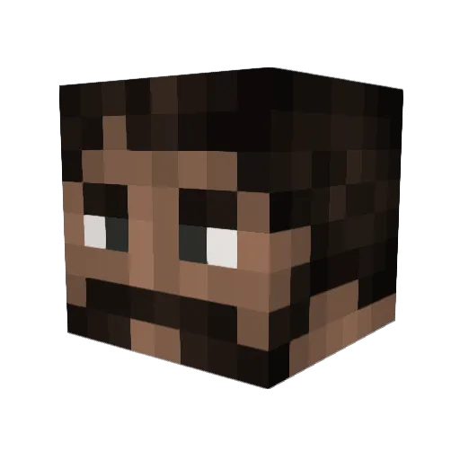djfrackles Minecraft avatar head, 3D render