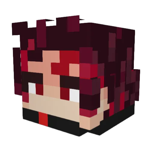 djfrans Minecraft avatar head, 3D render