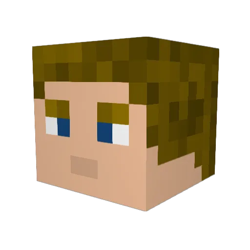 djh221 Minecraft avatar head, 3D render