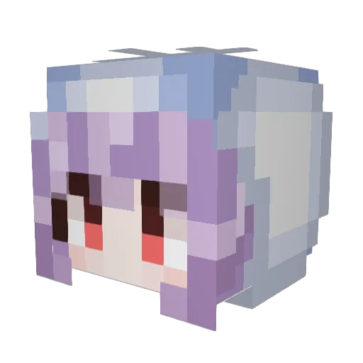 djhgj Minecraft avatar head, 3D render