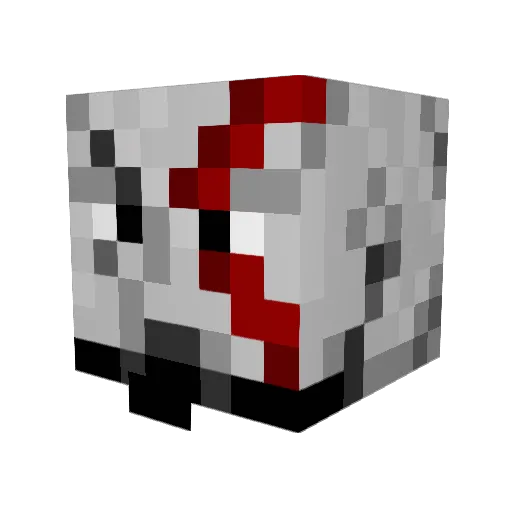 djhoustin Minecraft avatar head, 3D render