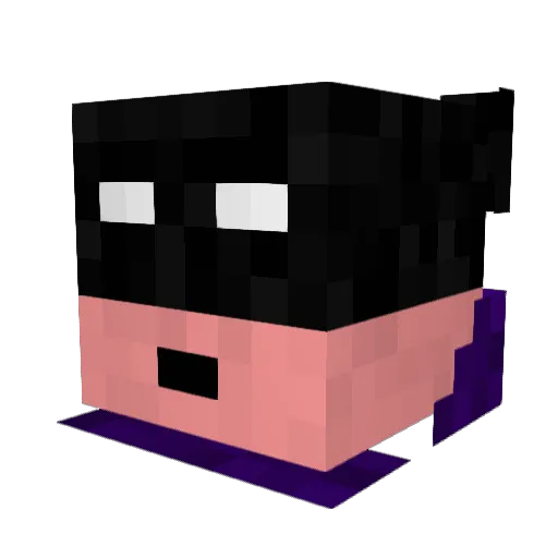 djice22 Minecraft avatar head, 3D render