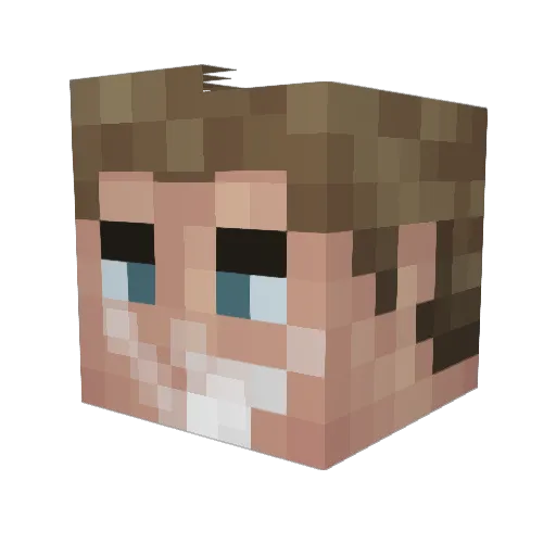 djjmore Minecraft avatar head, 3D render