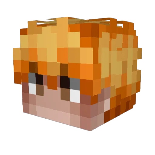 djjohnh Minecraft avatar head, 3D render