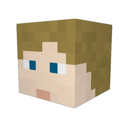 djkatalyst Minecraft avatar head, 3D render