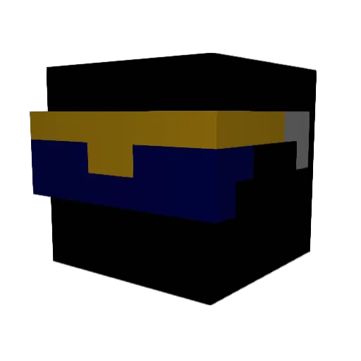 djkf1 Minecraft avatar head, 3D render