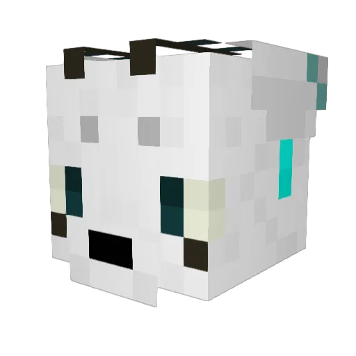 djkwin Minecraft avatar head, 3D render