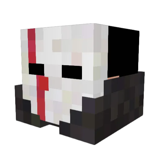 djlang03 Minecraft avatar head, 3D render