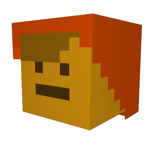 djlew12 Minecraft avatar head, 3D render