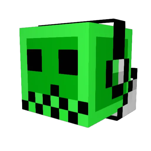 djmanden Minecraft avatar head, 3D render