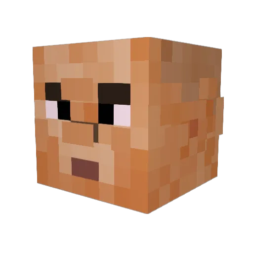 djnacho101 Minecraft avatar head, 3D render