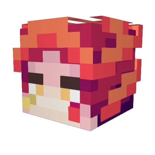 djoper2004 Minecraft avatar head, 3D render